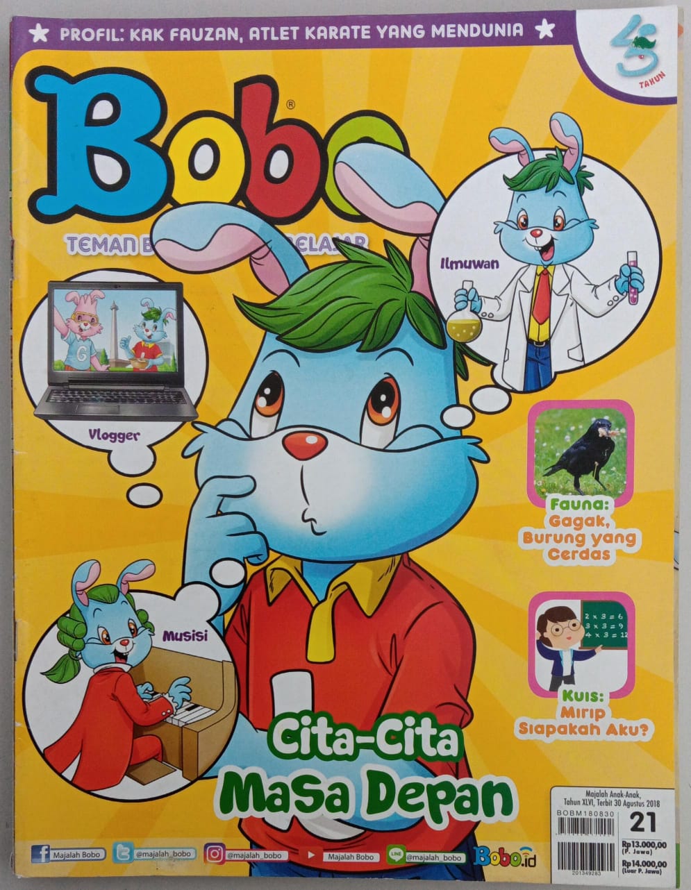 Bobo 21 - 2018 ; Teman Bermain dan Belajar