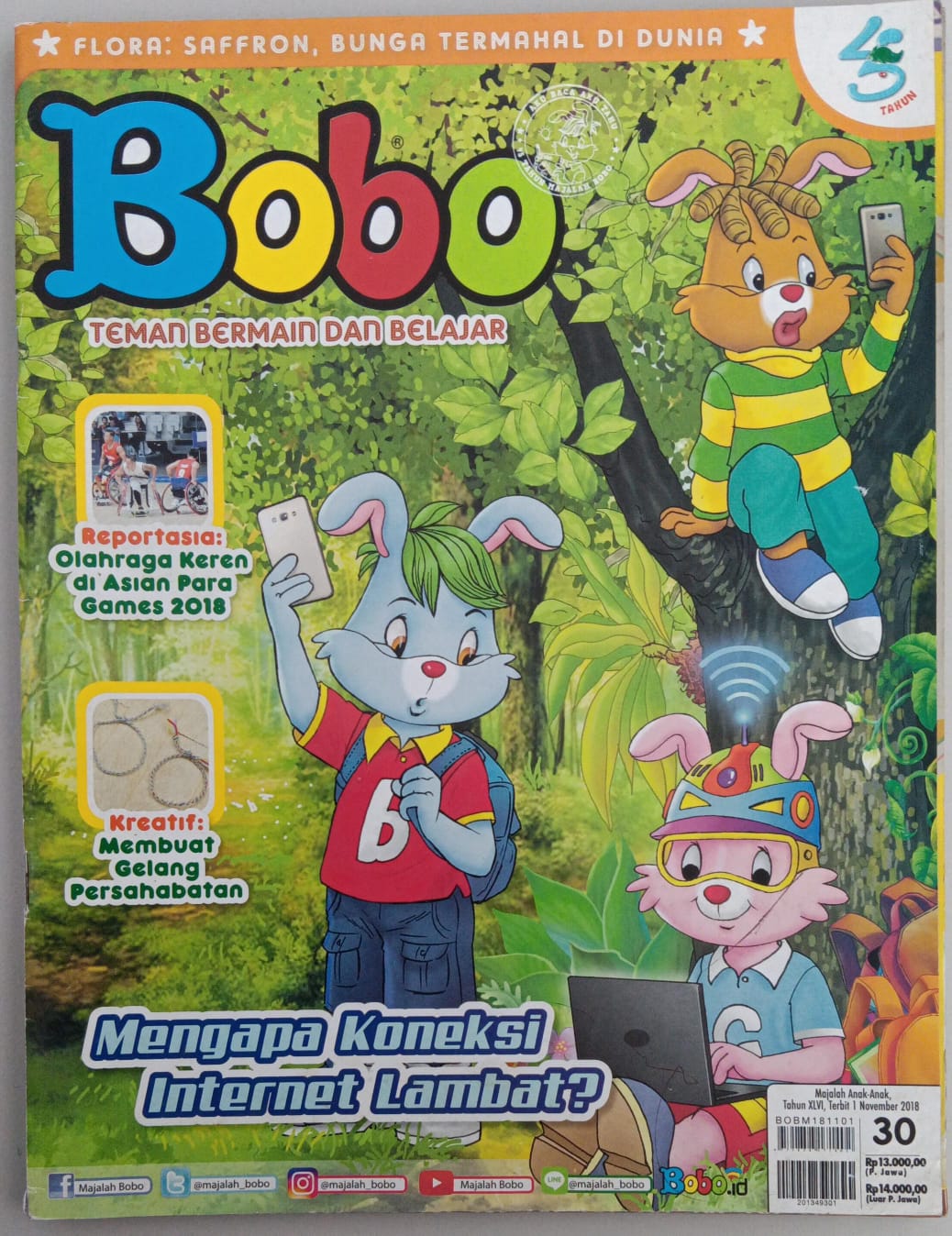 Bobo 30 - 2018 ; Teman Bermain dan Belajar