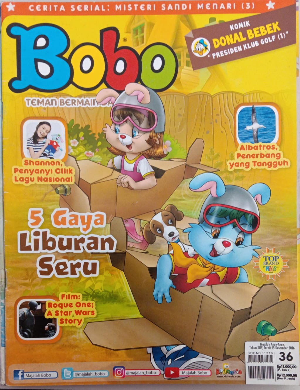 Bobo 36 - 2016 ; Teman Bermain dan Belajar
