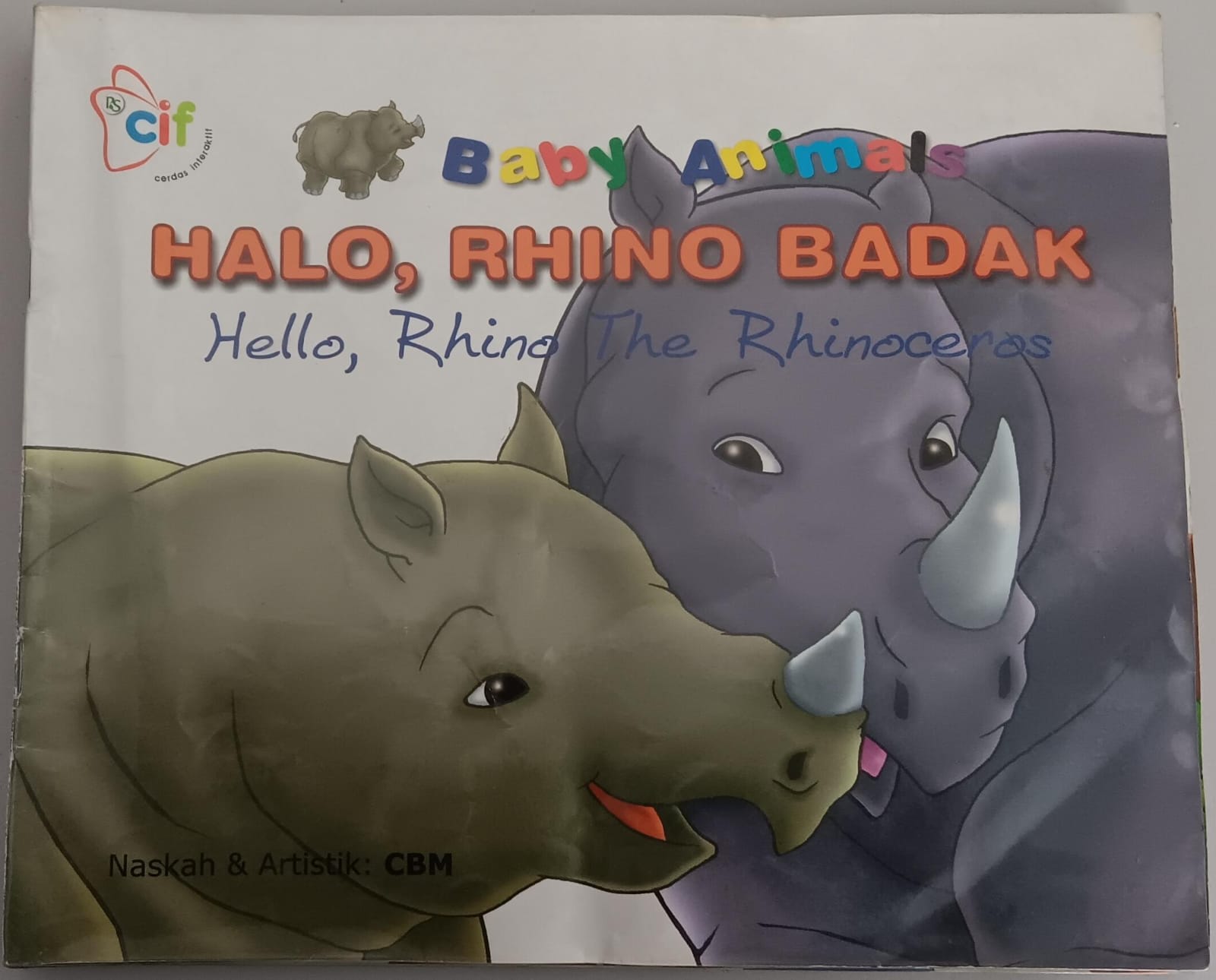 Cerdas Interaktif ; Baby Animals ; Halo, Rhino Badak