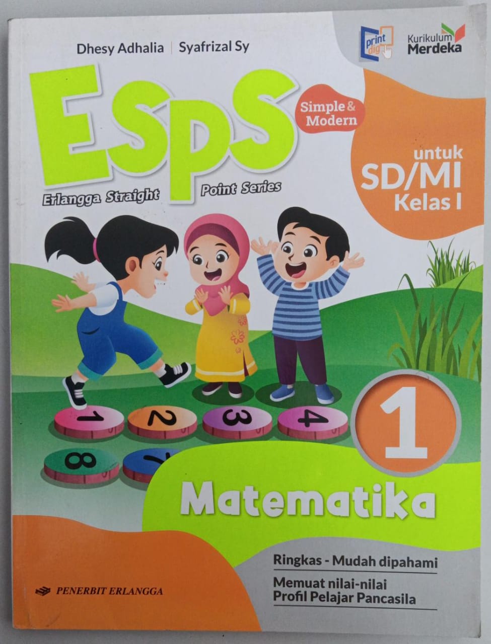 ESPS ; Erlangga Straight Point Series ; Matematika 1; untuk SD/MI kelas I