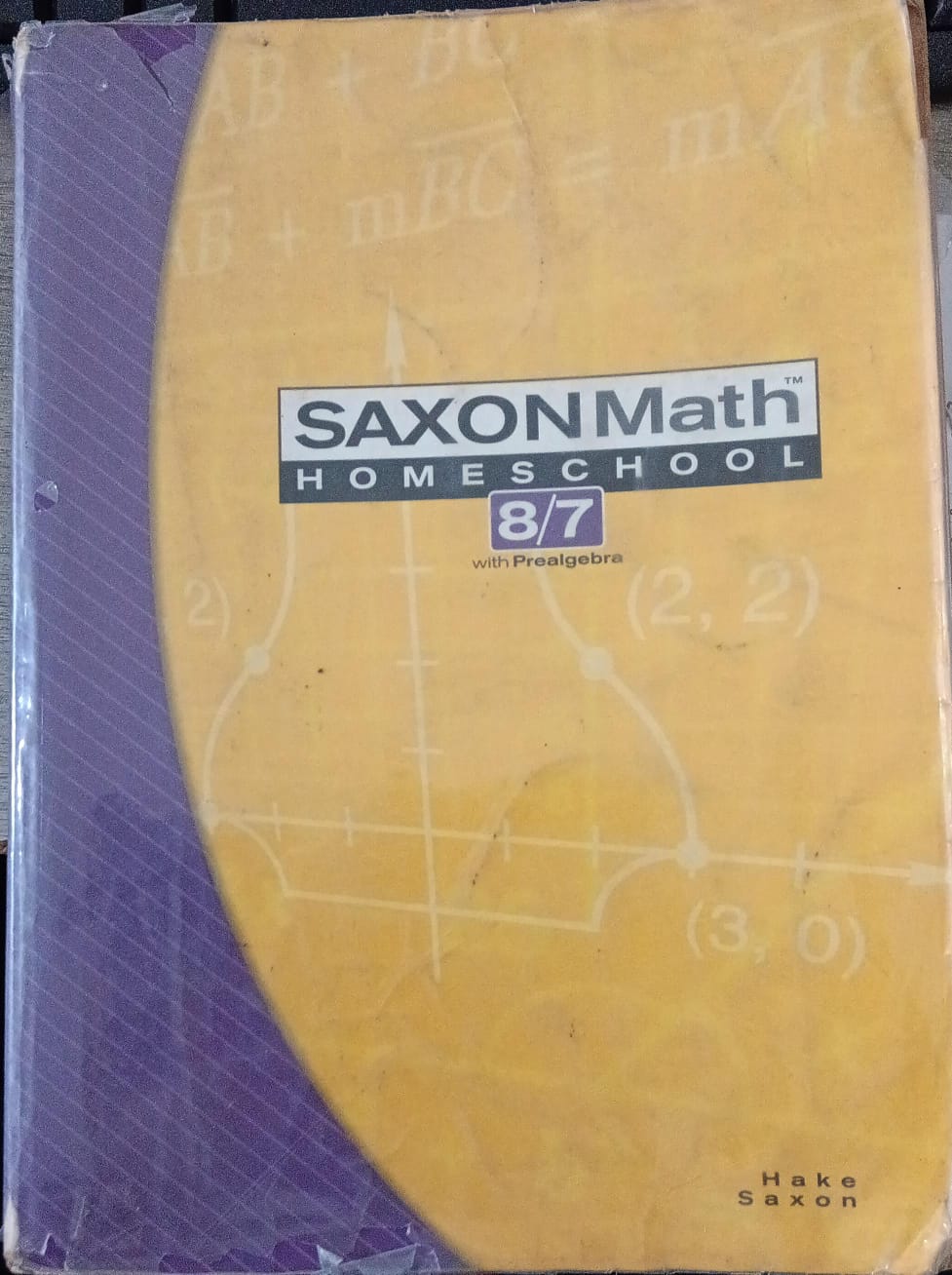 Saxonmath Homeschool ; 8/7