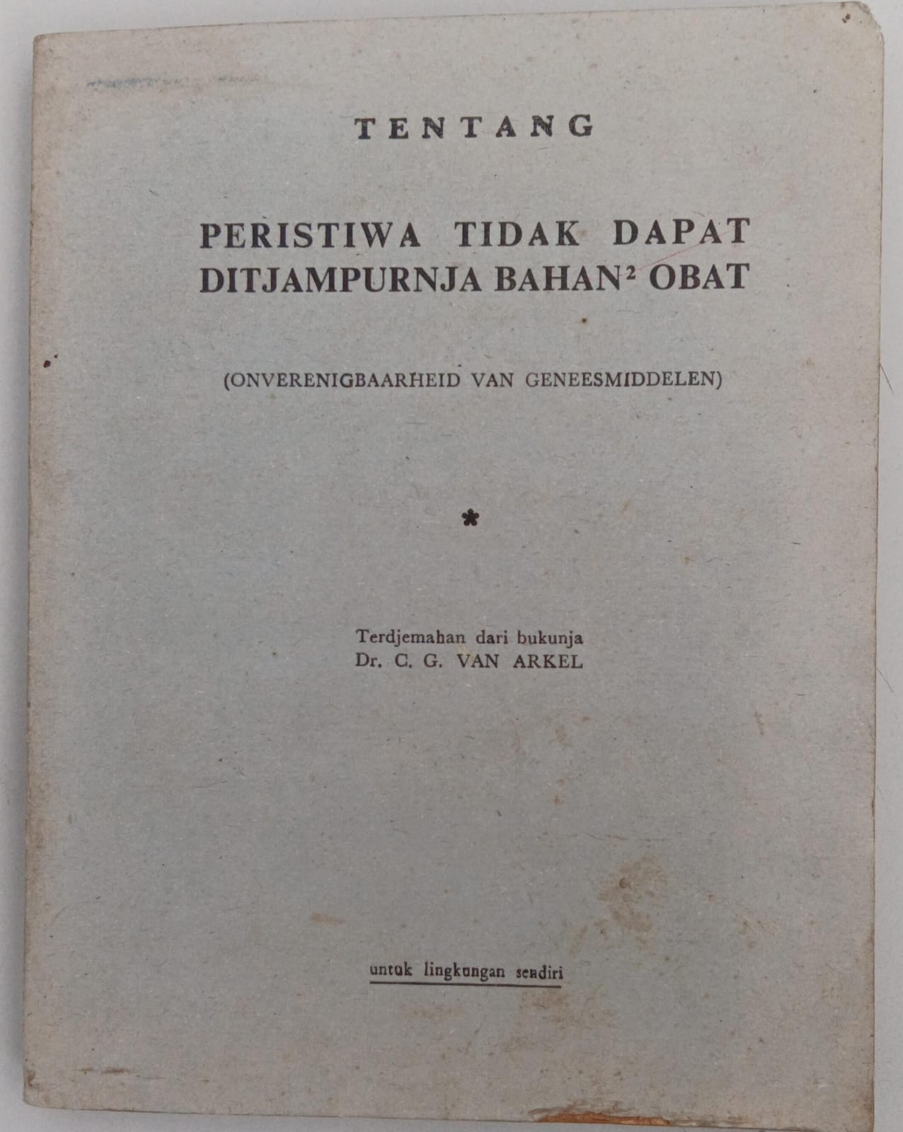 Tentang Peristiwa Tidak Dapat Dicampur Bahan-Bahan Obat