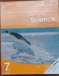 Cambridge Checkpoint ; Science 7 ; Coursebook